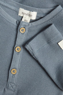 Baby blue ribbed bodysuit