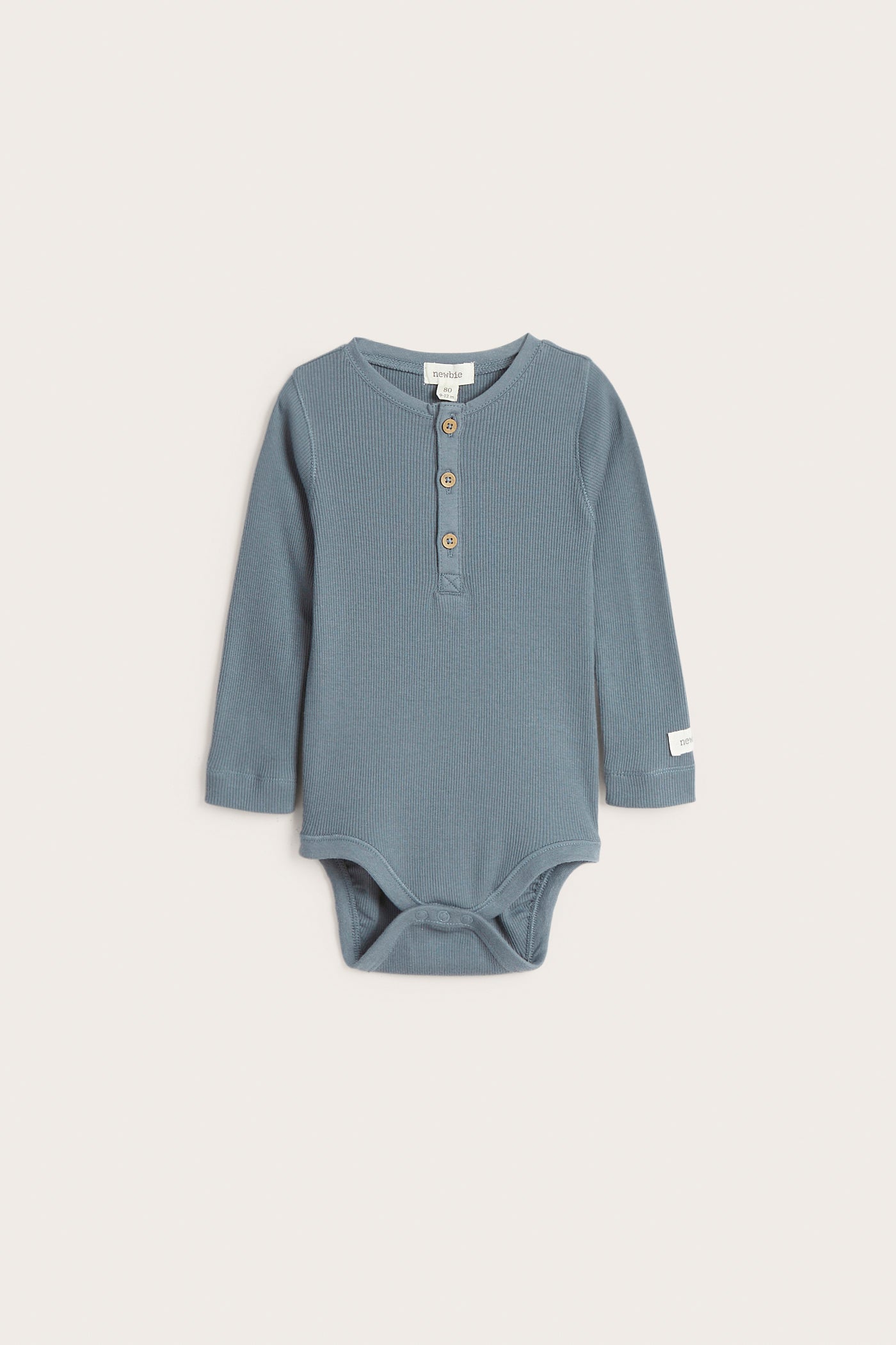 Baby blue ribbed bodysuit