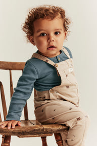 Baby blue ribbed bodysuit