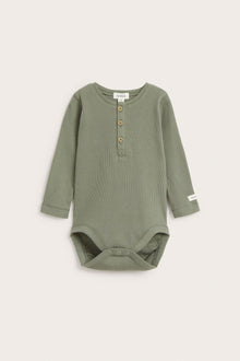 Baby green ribbed bodysuit