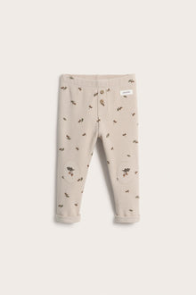 Baby beige acorn leggings