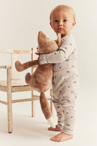 Baby beige acorn leggings