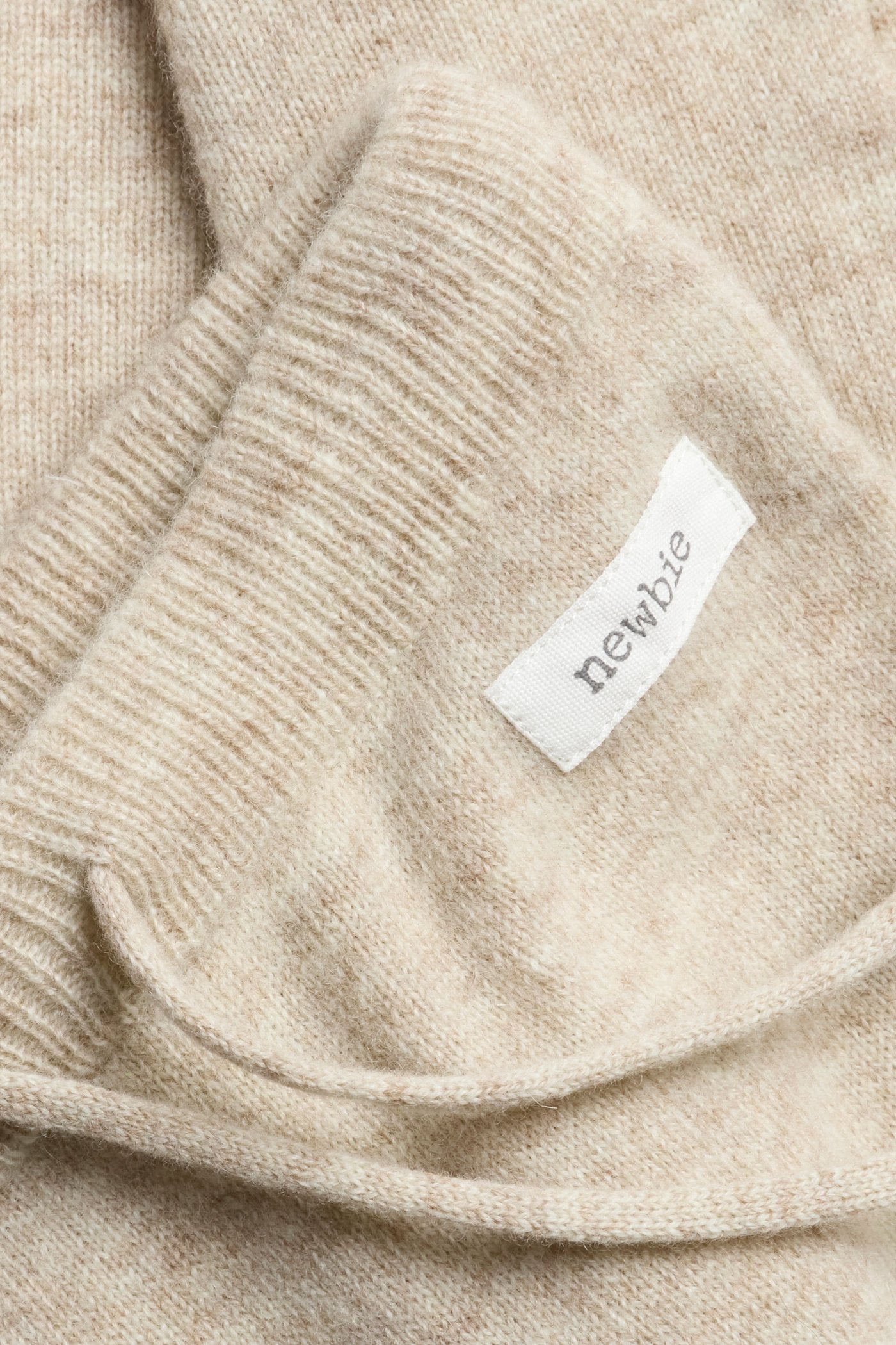Baby beige wool-cashmere leggings