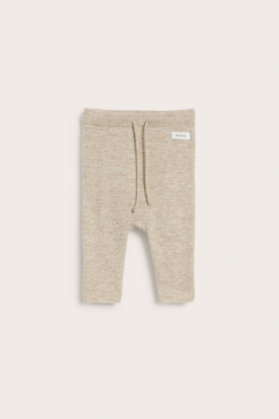 Baby beige wool-cashmere leggings