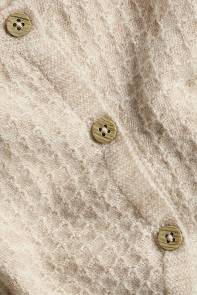 Baby beige wool-cashmere cardigan