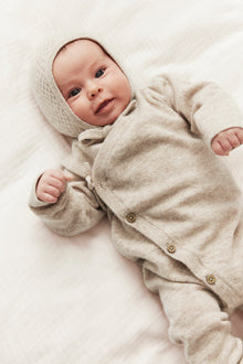 Baby beige wool-cashmere jumpsuit