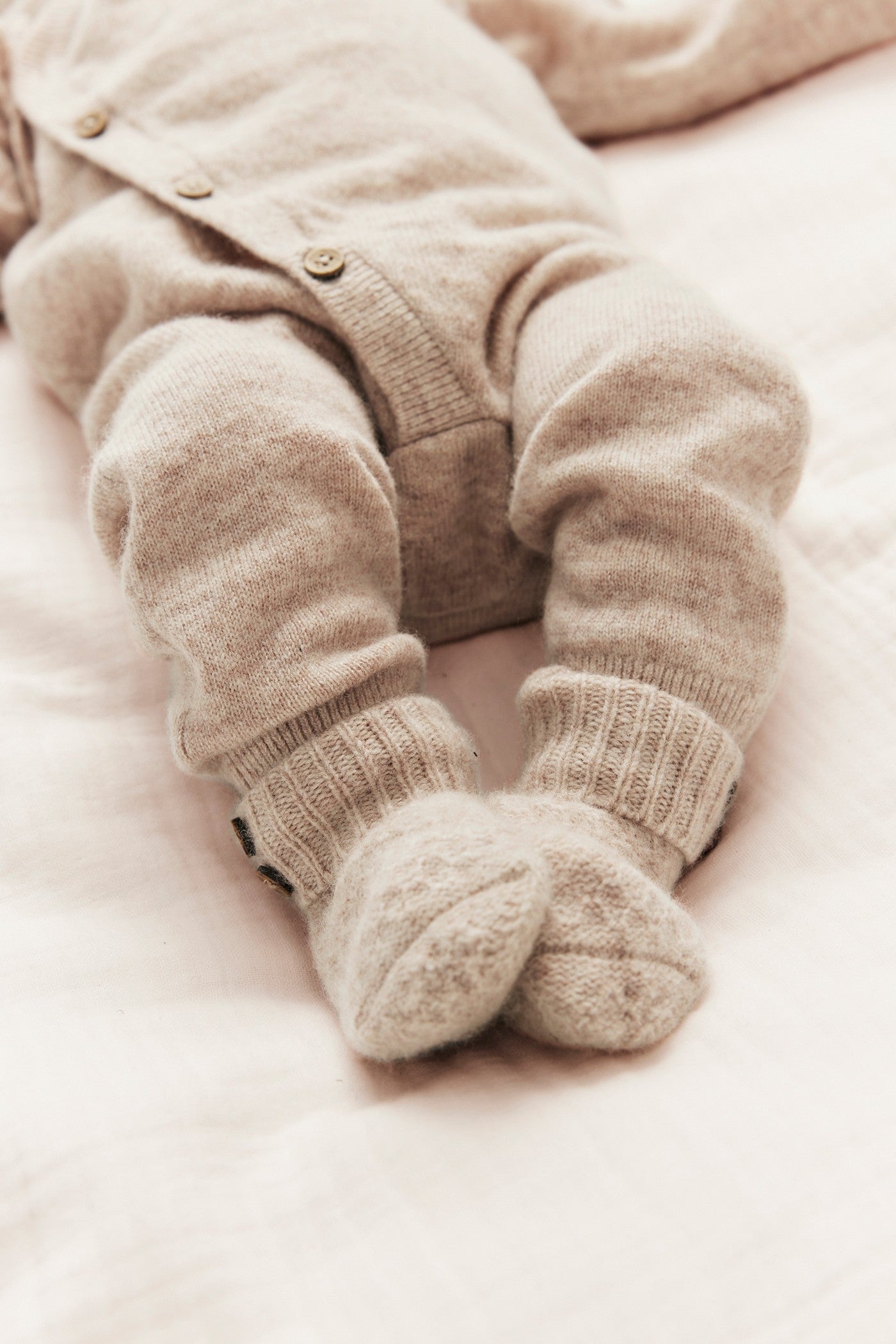 Baby beige wool-cashmere jumpsuit
