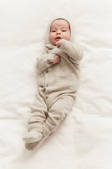 Baby beige wool-cashmere jumpsuit