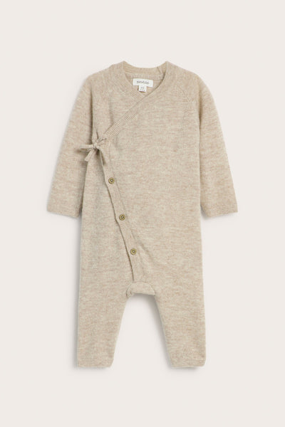 Baby beige wool-cashmere jumpsuit