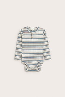 Baby blue ribbed bodysuit