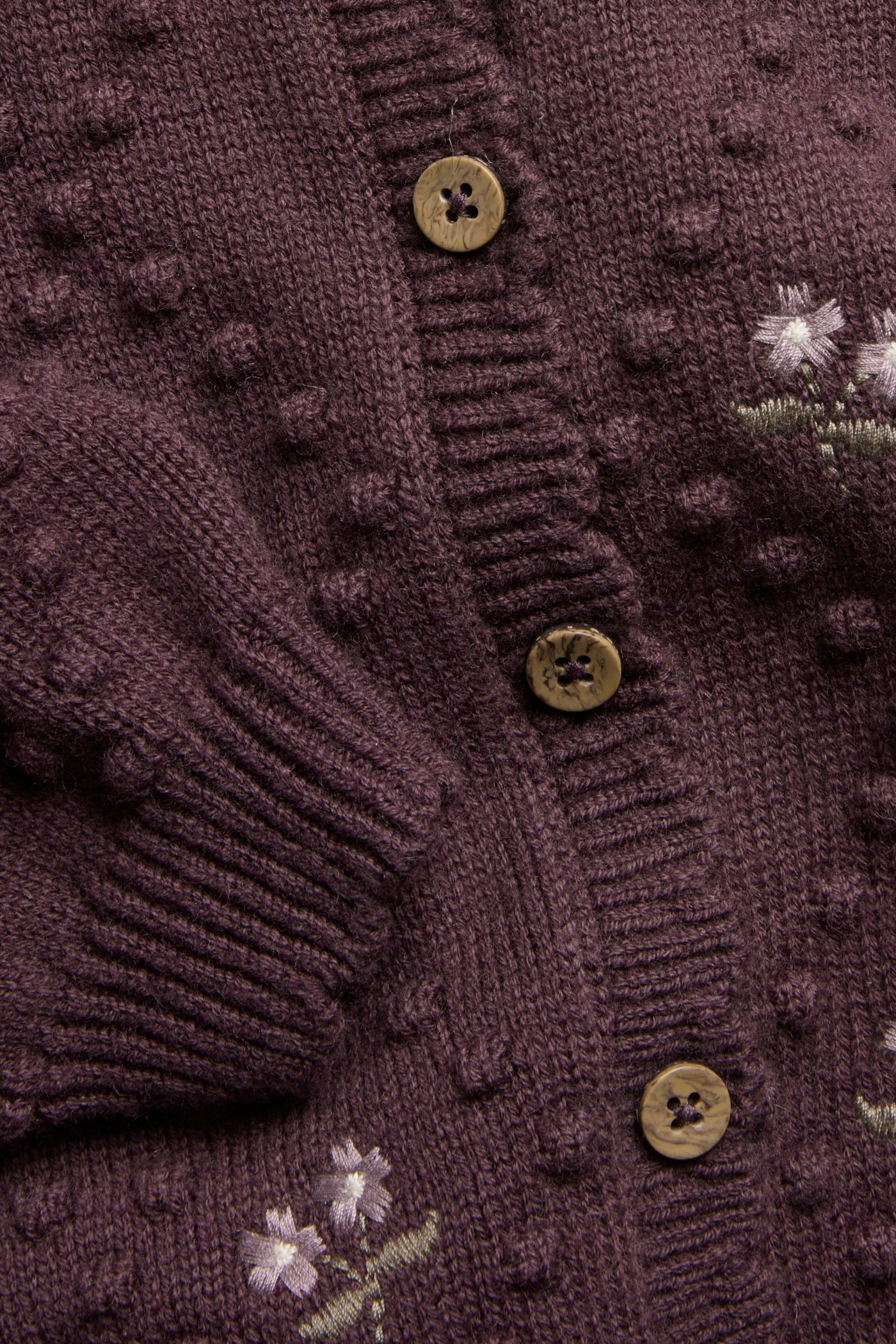 Baby lilac wool blend cardigan