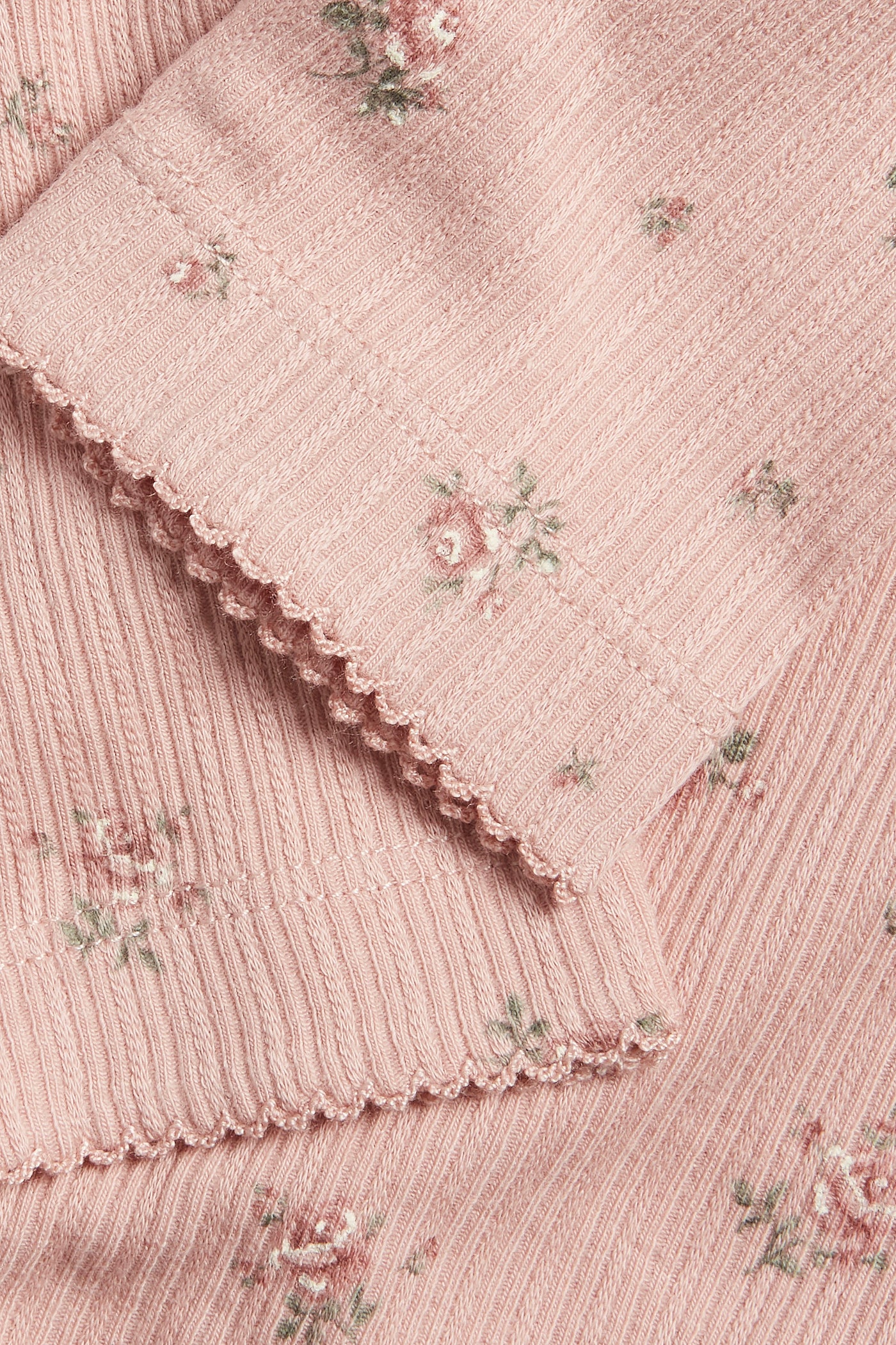 Baby pink floral leggings