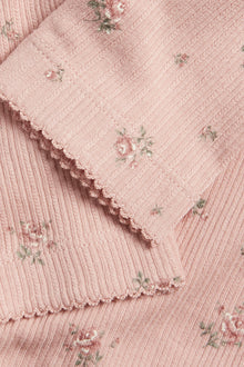 Baby pink floral leggings