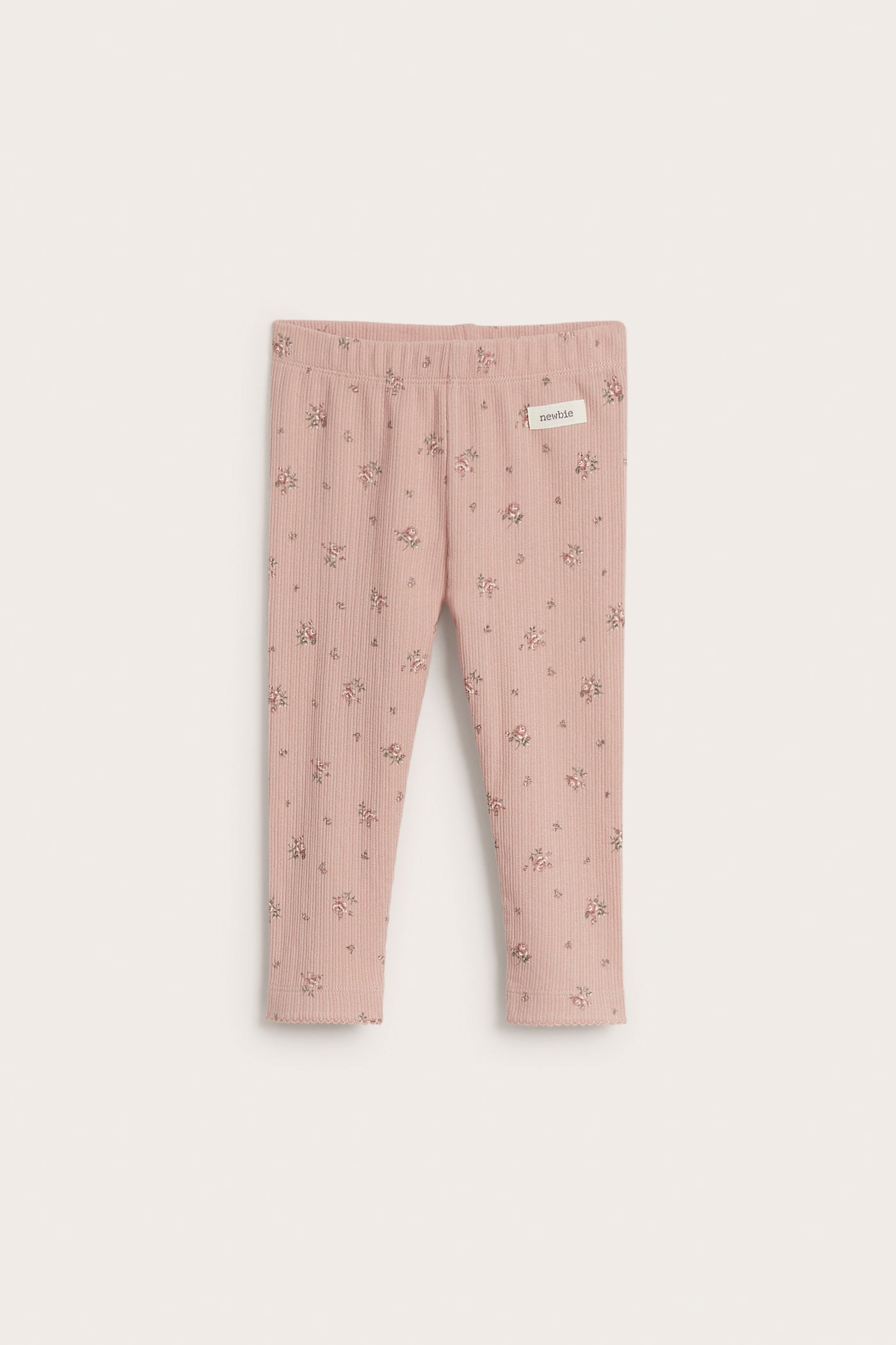 Baby pink floral leggings