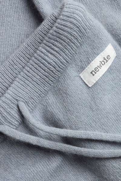 Baby blue wool-cashmere leggings