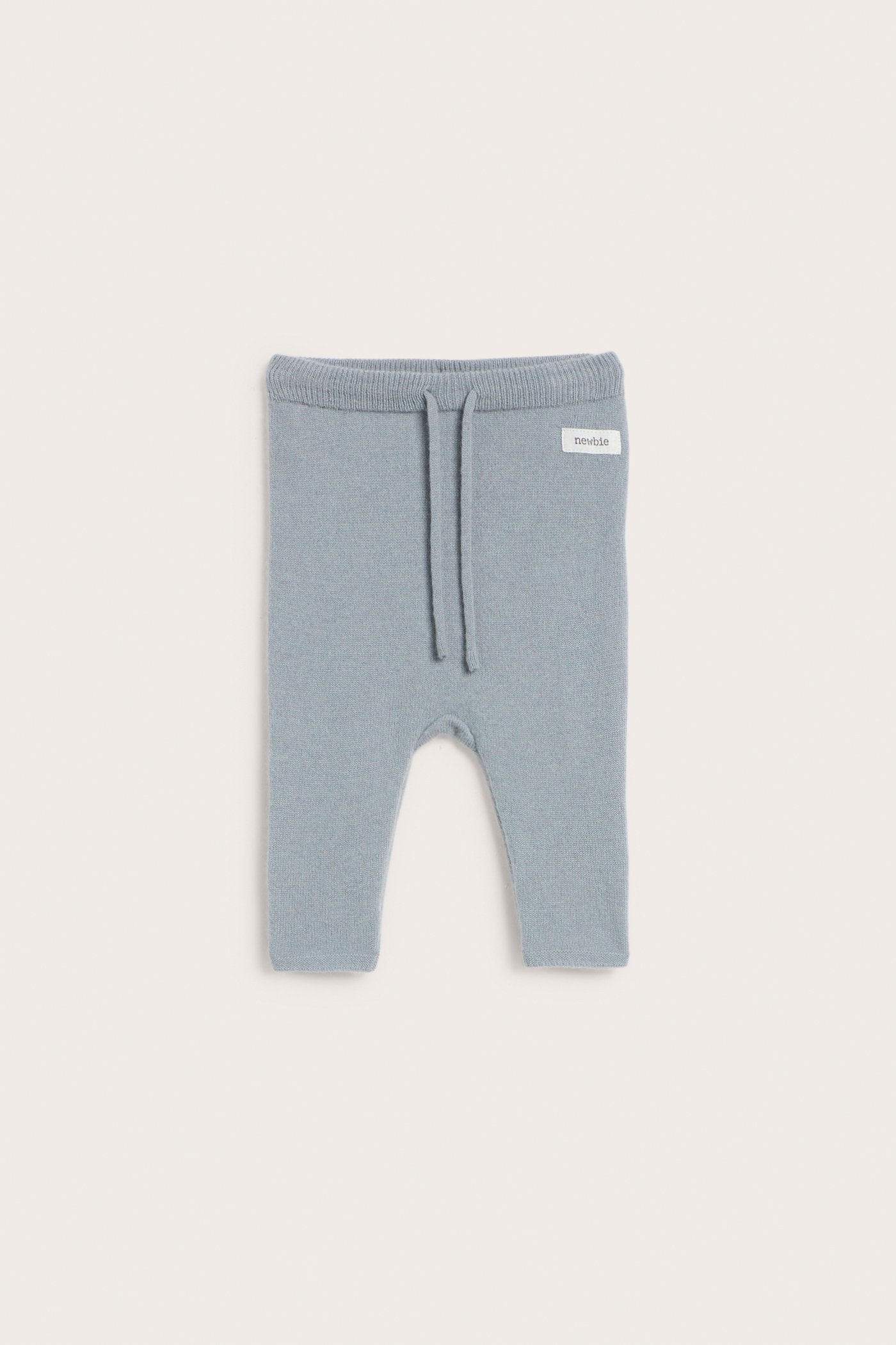 Baby blue wool-cashmere leggings