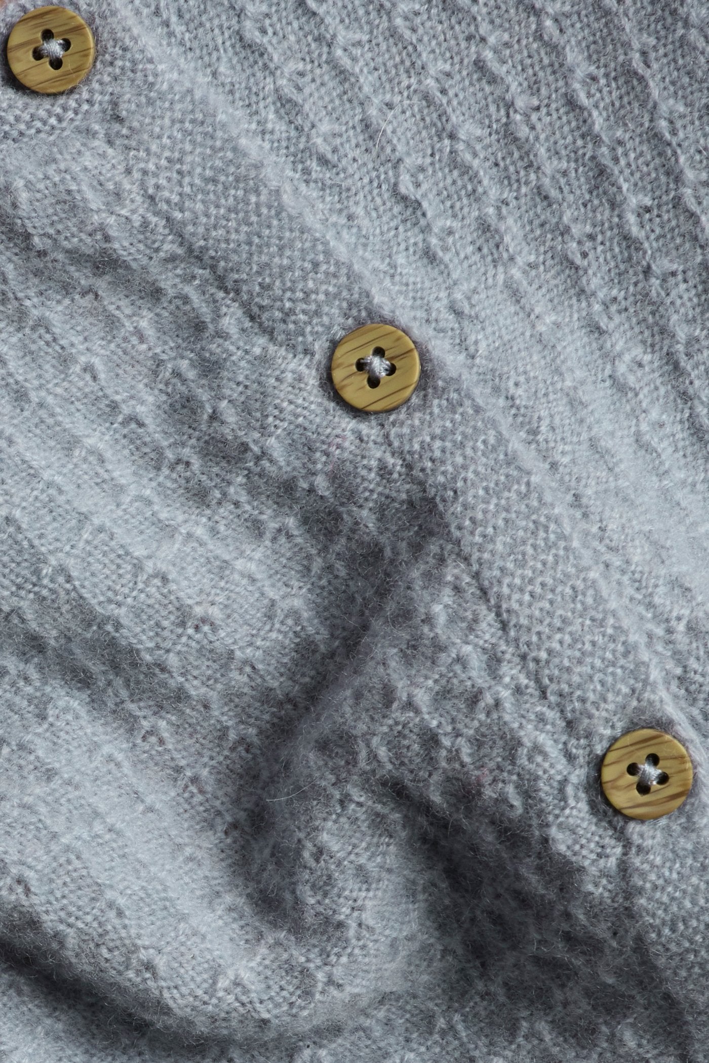 Baby blue wool-cashmere cardigan