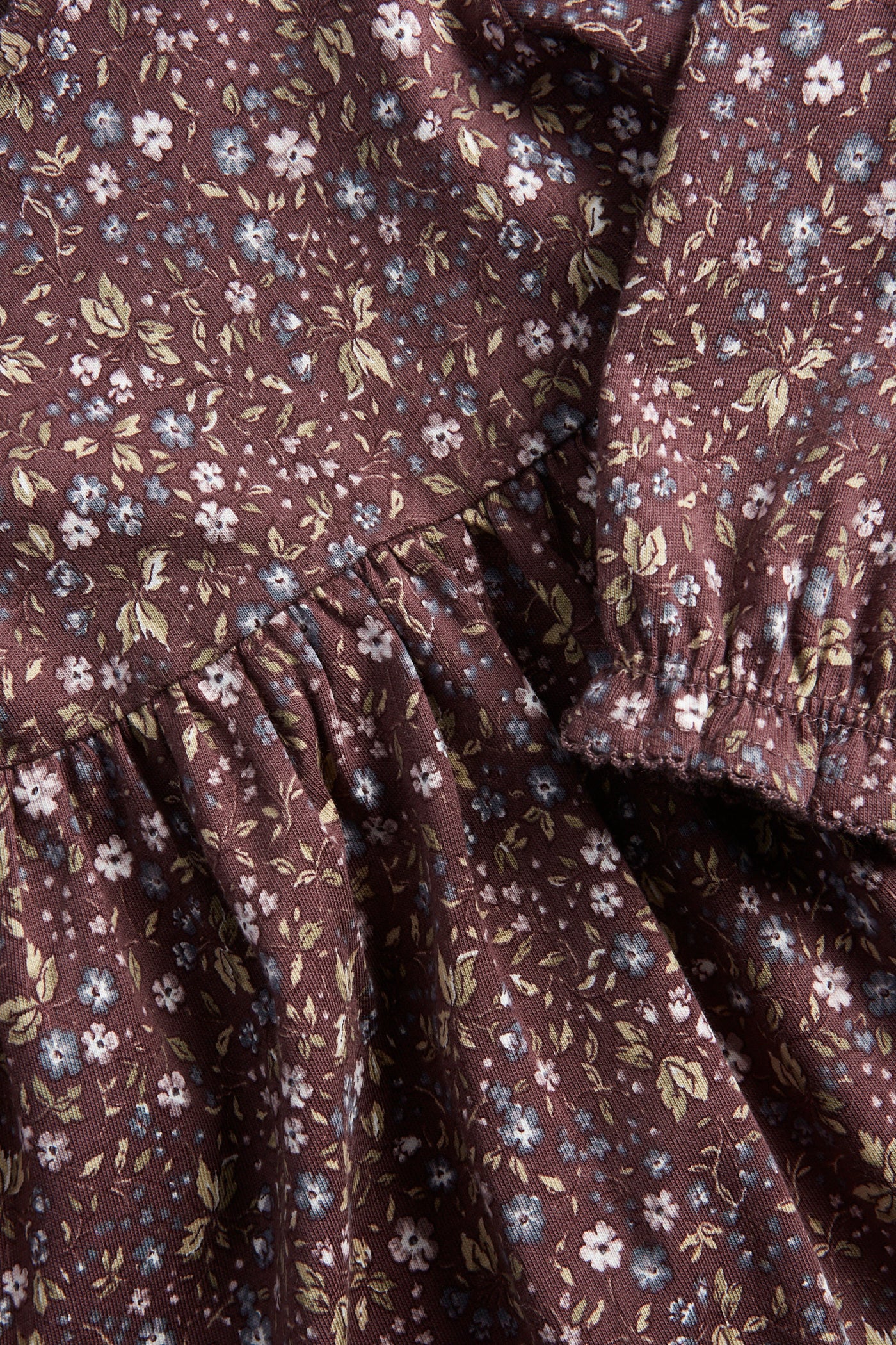 Baby lilac floral dress with lace