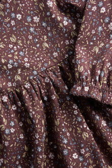 Baby lilac floral dress with lace