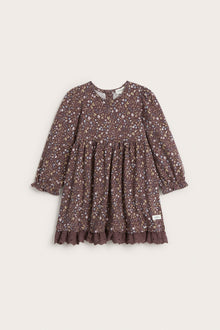 Baby lilac floral dress with lace