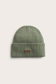 Baby & kids green ribbed beanie