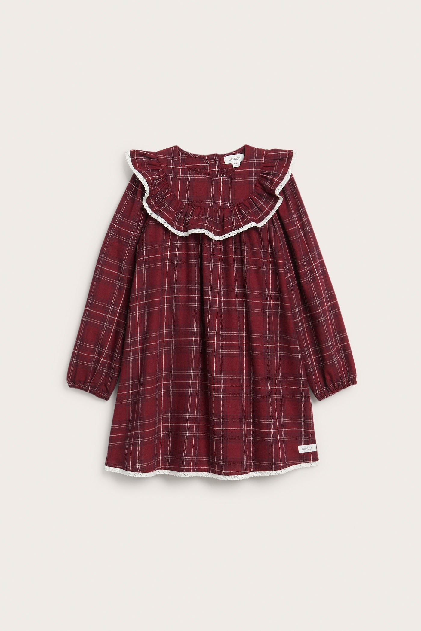 Kids´ red checked Christmas dress