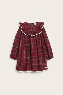 Kids´ red checked Christmas dress