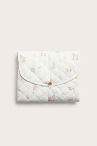 Baby white changing mat with toys