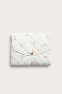 Baby white changing mat with toys