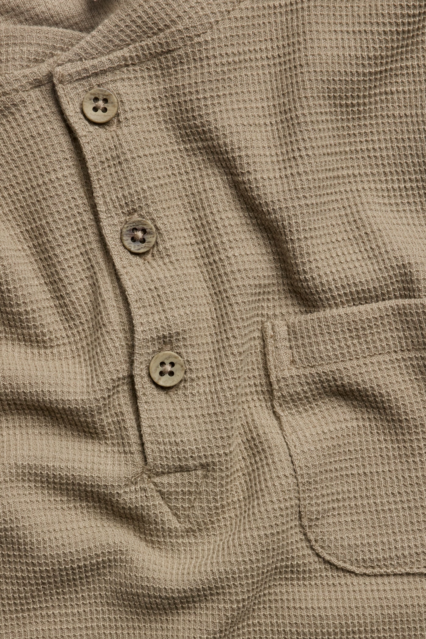 Kids´ brown waffle knit top