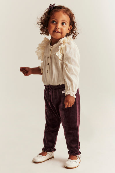 Baby lilac velour joggers