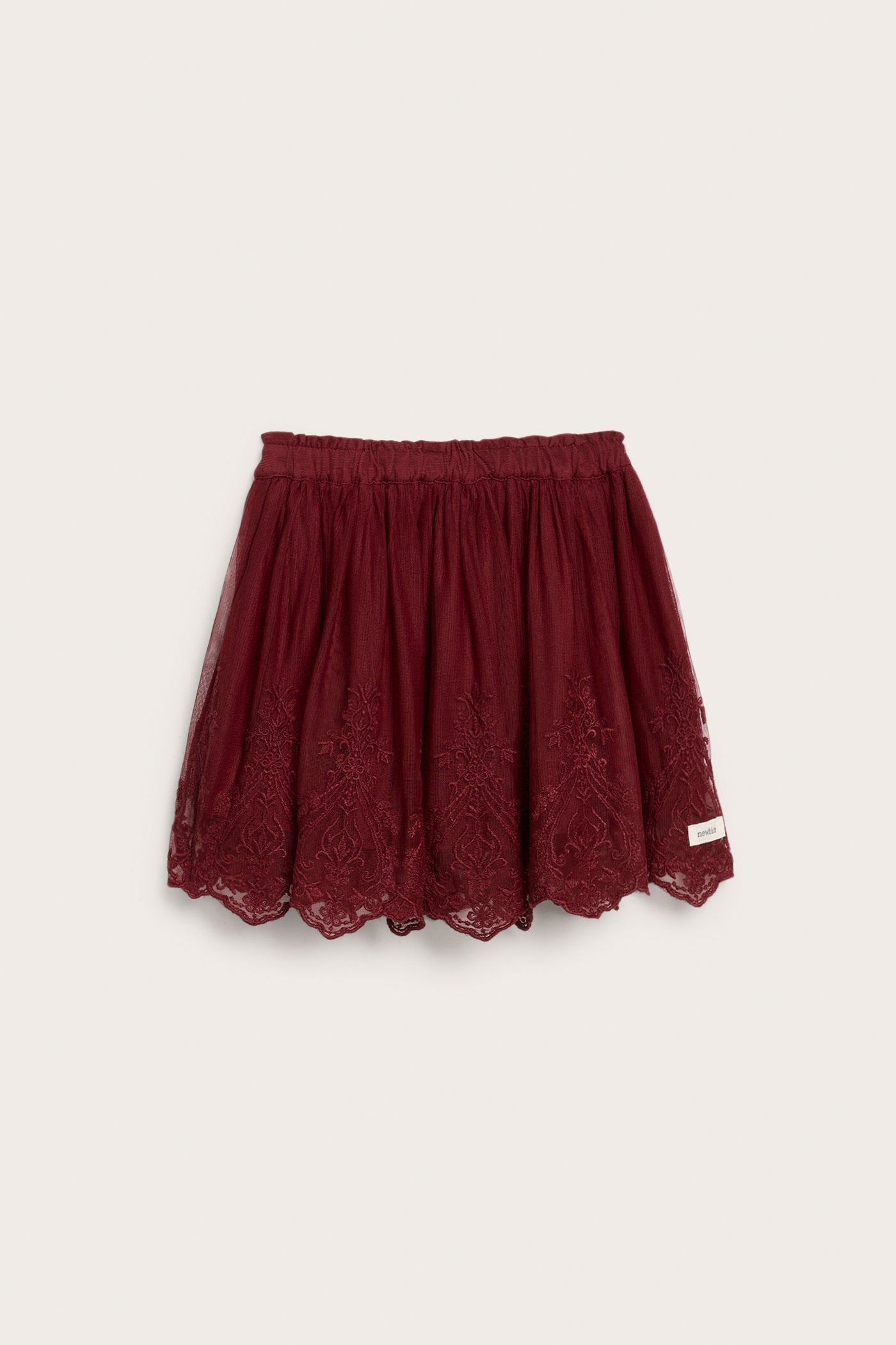 Baby & kids´ red embroidered mesh skirt