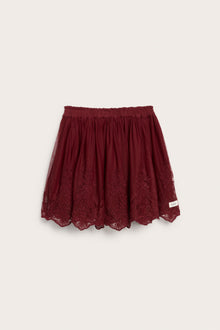 Baby & kids´ red embroidered mesh skirt