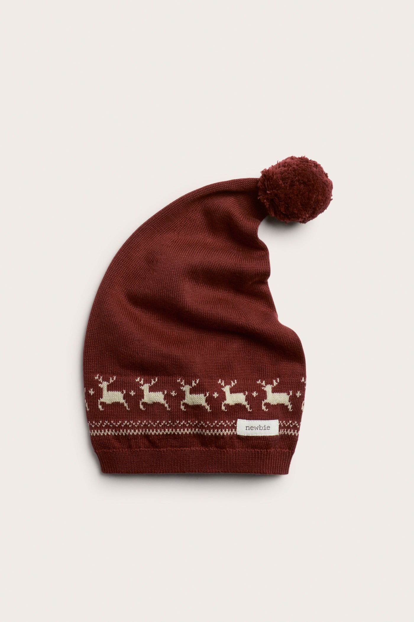 Baby & kids red santa hat with reindeer