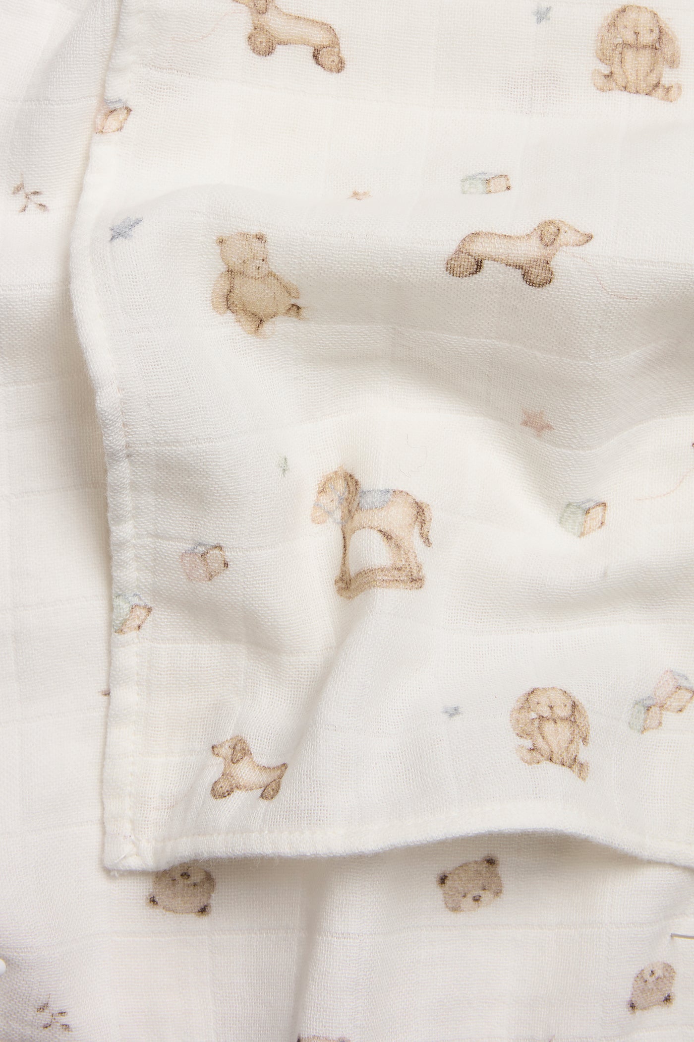 Baby white teddybear blankets 2pk