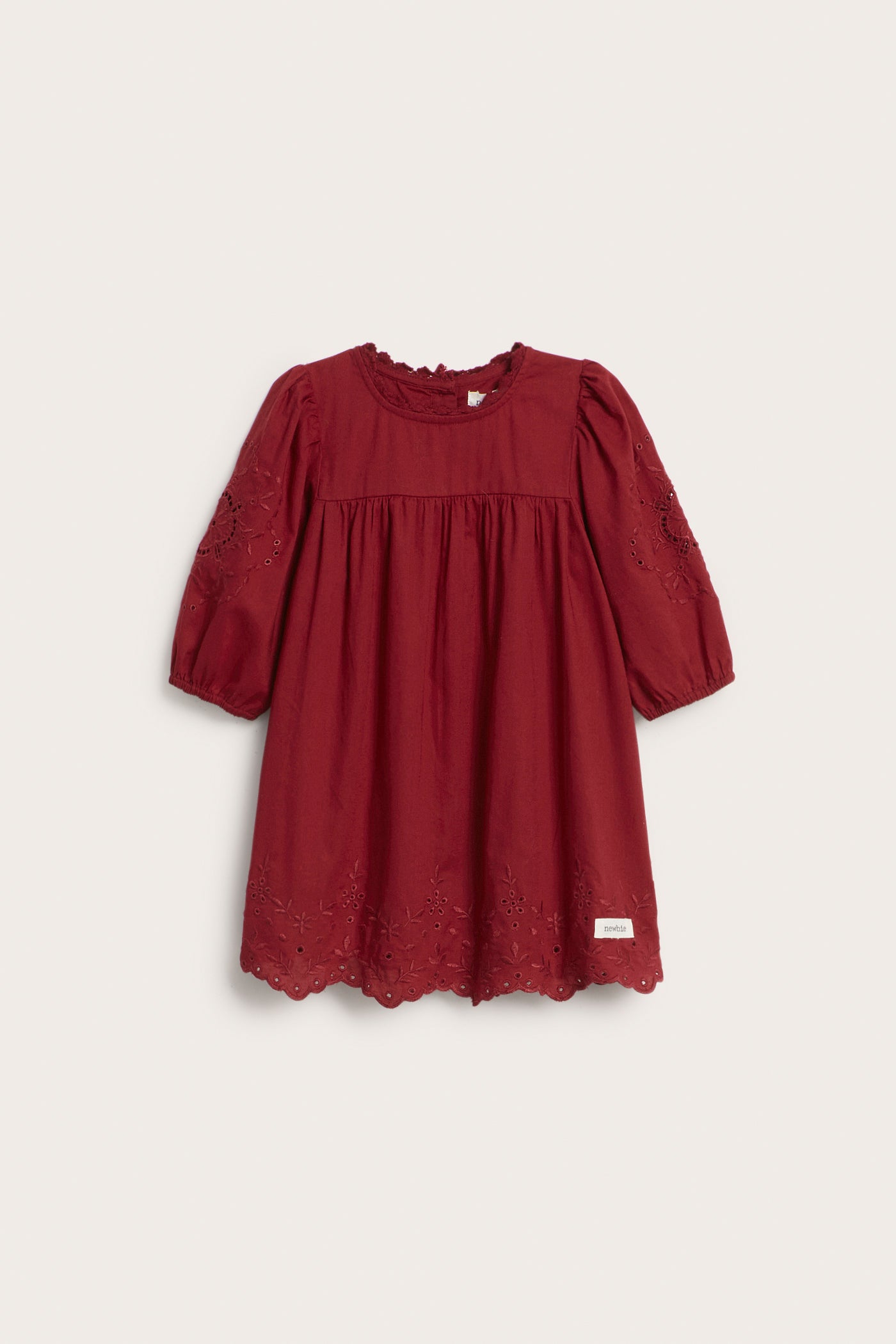Baby red embroidered dress