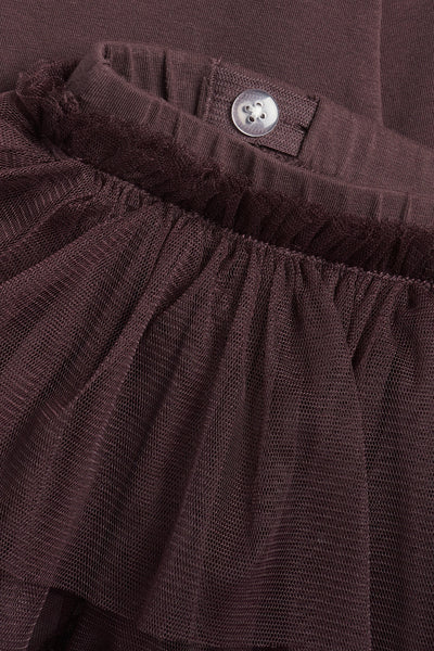 Baby lilac leggings with tulle skirt