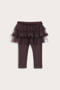 Baby lilac leggings with tulle skirt