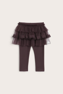 Baby lilac leggings with tulle skirt