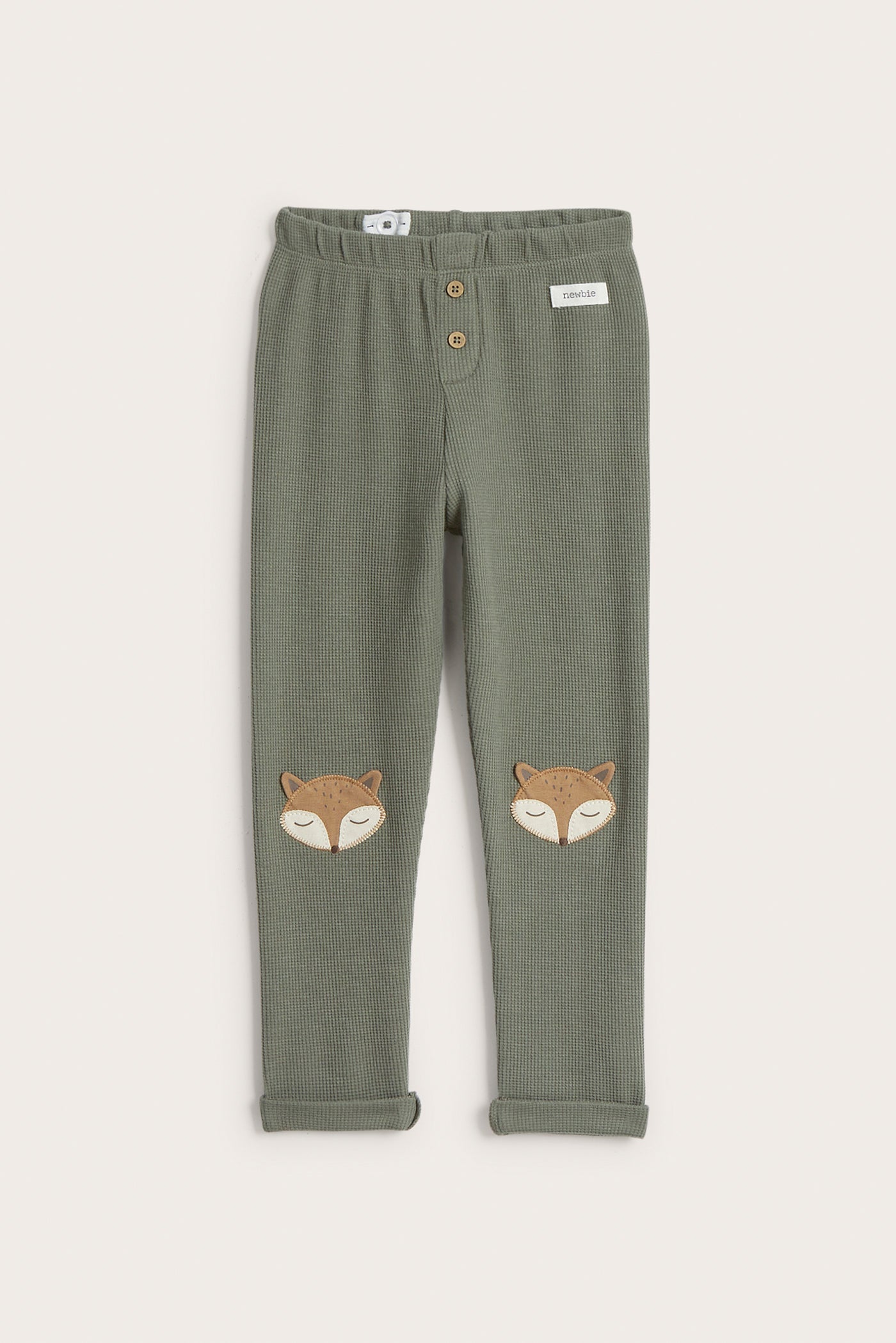 Kids green fox leggings
