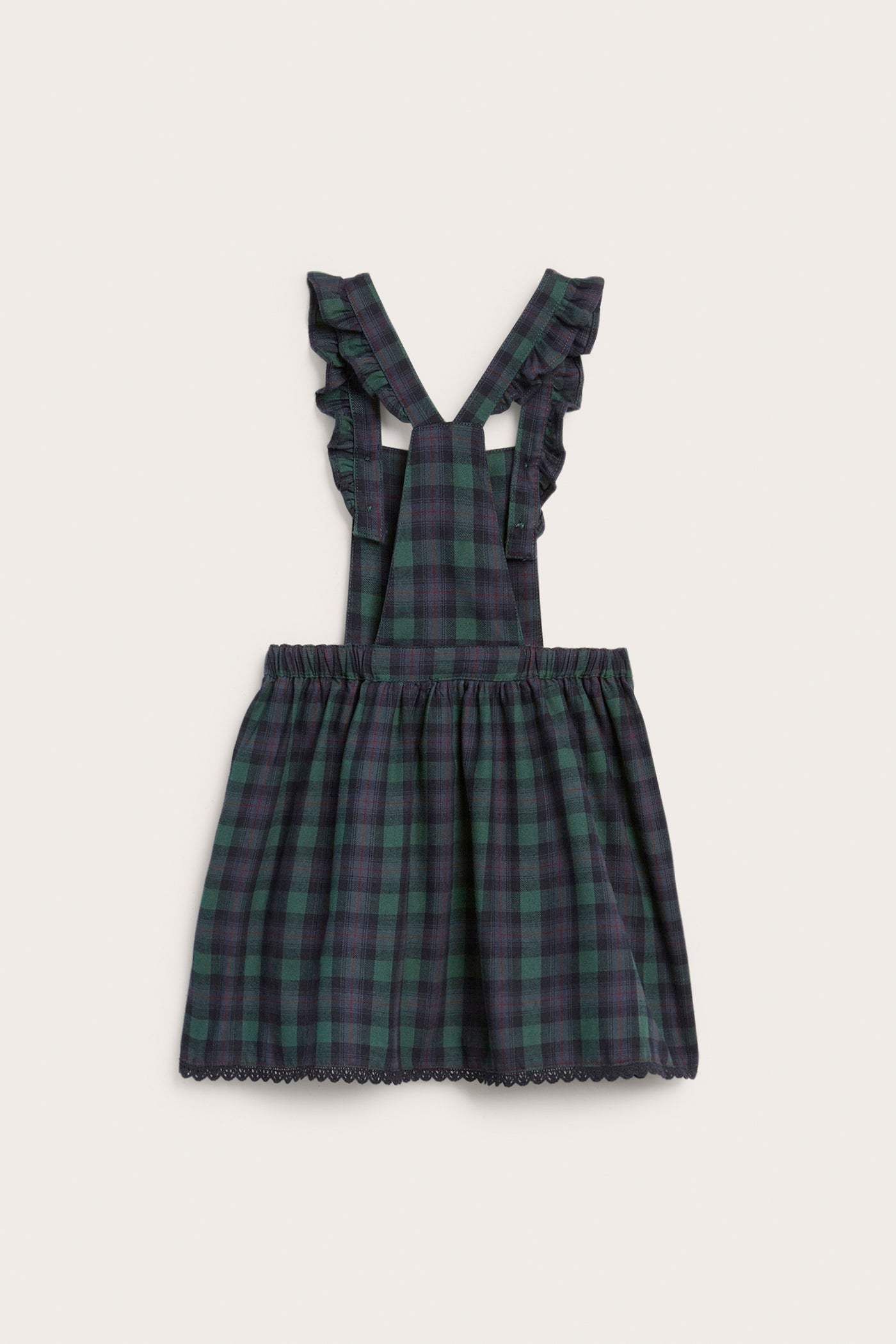 Kids´ blue checked pinafore dress – Newbie