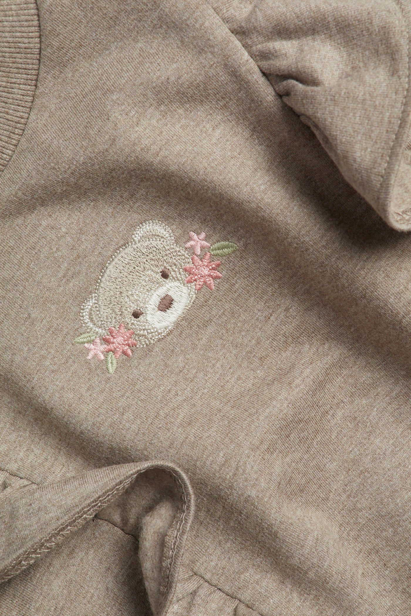 Kids' brown frill sweatshirt