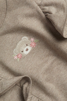 Kids' brown frill sweatshirt