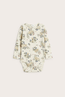 Baby beige raccoon and berry bodysuit