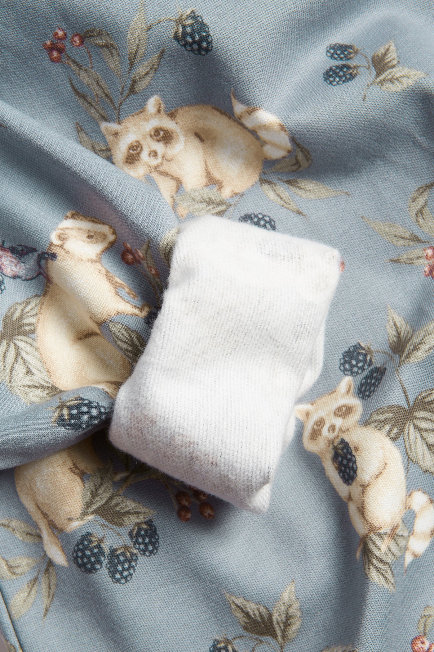 Kids' blue raccoon sweatshirt