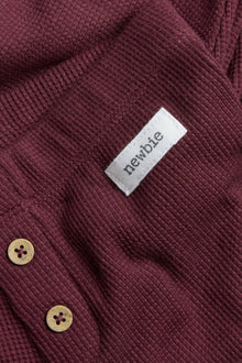 Baby red waffle leggings