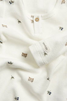 Baby white raccoon bodysuit