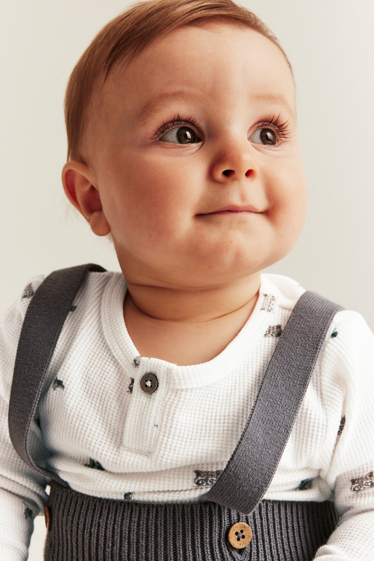 Baby white raccoon bodysuit