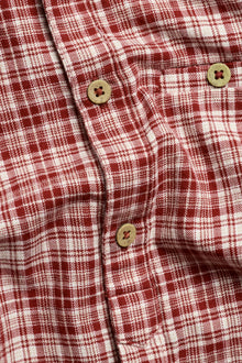 Baby red checked shirt bodysuit