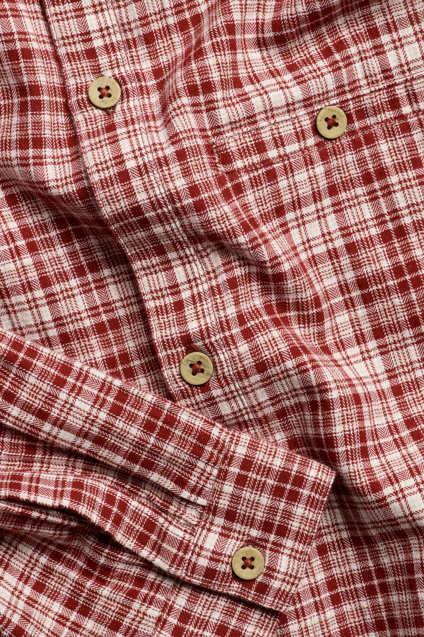Kids' red checked shirt